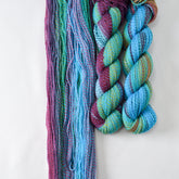 Psychedelic 3 - Miss Babs Junction Fiber Mill Making Tracks Lite yarn
