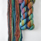 Psychedelic 6 - Miss Babs Junction Fiber Mill Making Tracks Lite yarn