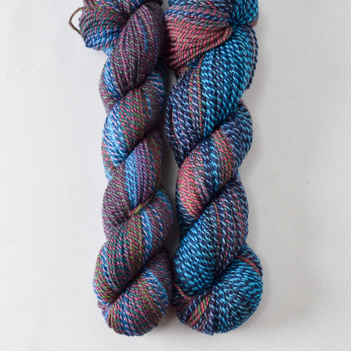 Psychedelic 9 - Miss Babs Junction Fiber Mill Making Tracks Lite yarn