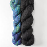 Pyschedelic and Ebony - Miss Babs Junction Fiber Mill Making Tracks Lite and Killington Set