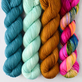 Rainforest, Easy Sway, Old Gold, and Mad Hatter - Miss Babs Yummy 2-Ply Quartet