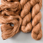 Roasted Pumpkin - Miss Babs Damask Silk and Linen yarn