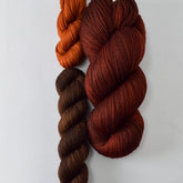 Russet, Dark Chocolate, and Cygnus - Miss Babs Nottingham Hood Set