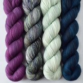 Sangria, Mind Games, Gentle Rain, and Perseus - Miss Babs Yummy 2-Ply Quartet