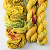 Sunday Afternoon - Miss Babs Estrellita fingering weight superwash merino and Lurex yarn