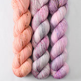 Sunset Vision, Hearts and Arrows, and Euphoric Lilac - Miss Babs Yummy 2-Ply Trio