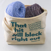 That S**t Will Block Right Out Zipper Project Bag - Miss Babs Notions