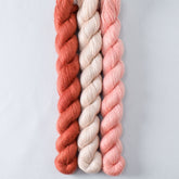 Turkey Red, Muslin, and Wild Tulip - Miss Babs Sojourn Trio