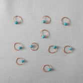 Turquoise Stitch Markers - Stitch Markers