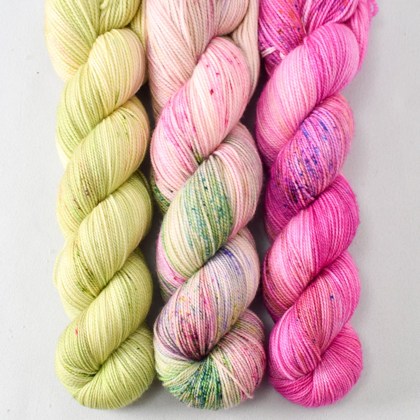 Wandflower, Berry Patch, and Make Believe - Miss Babs Yummy 2-Ply Trio