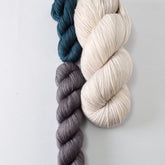 White Peppercorn, Oxidized Silver, and Spiny - Miss Babs Nottingham Hood Set