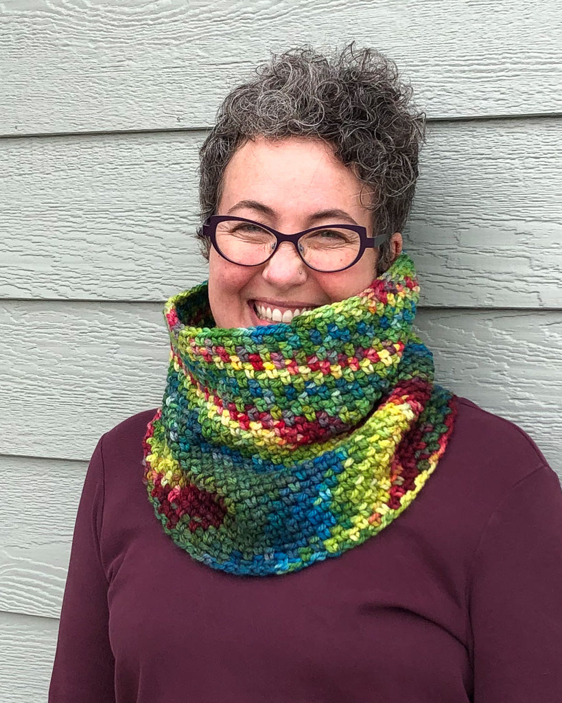 Pixels Cowl - PDF Crochet Pattern