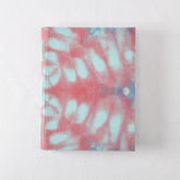Medium Handmade Journal with Red and Blue Hand Dyed Cover