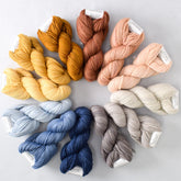 Adobe, Denim, Beachcomber, Old Gold B - Miss Babs Crown Wools Set