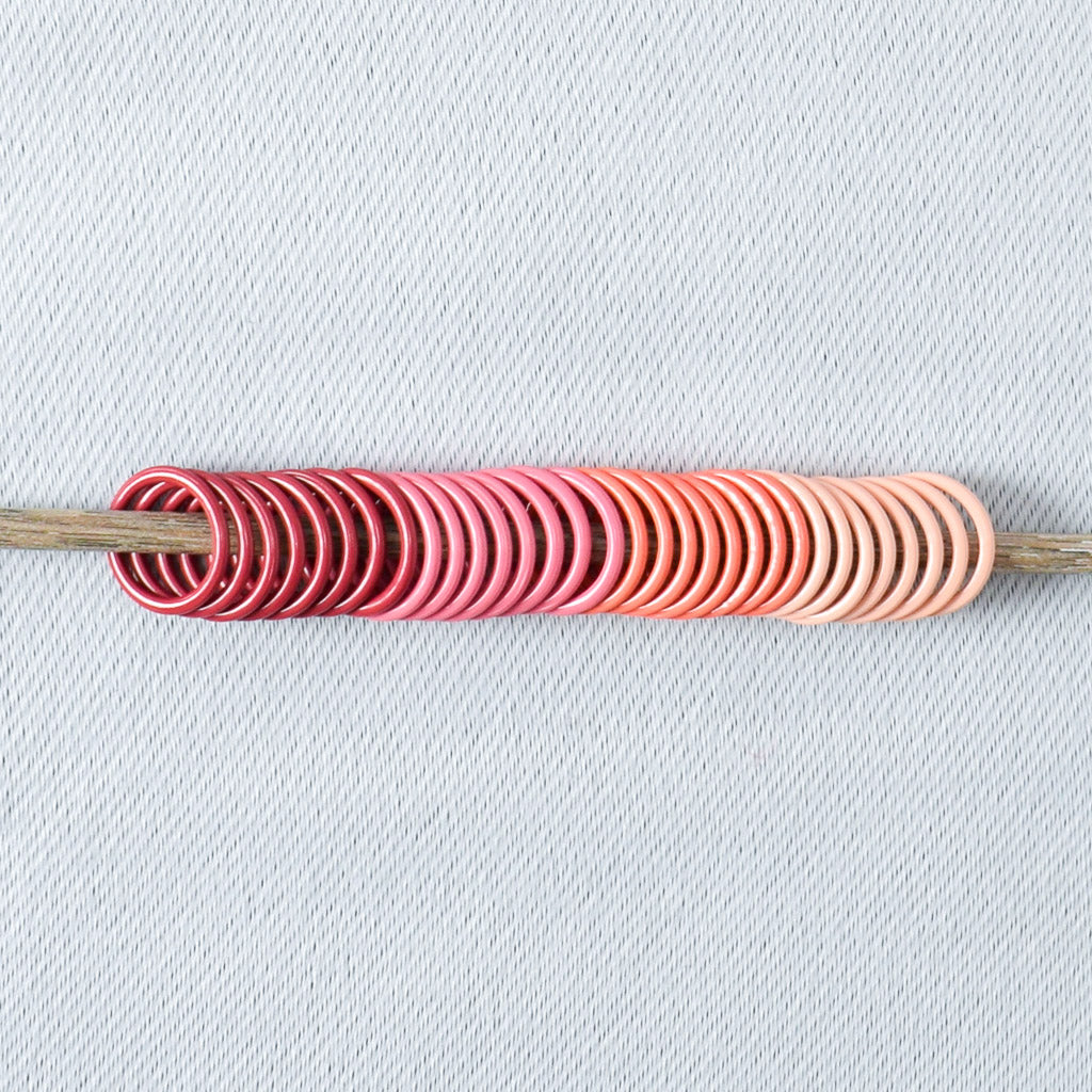 Allstitch Studio Stitch Markers -- Large Warm Tone - Miss Babs Notions