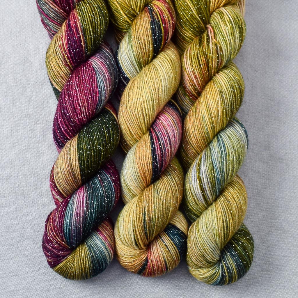 Almost Paradise - Miss Babs Estrellita fingering weight superwash merino and Lurex yarn