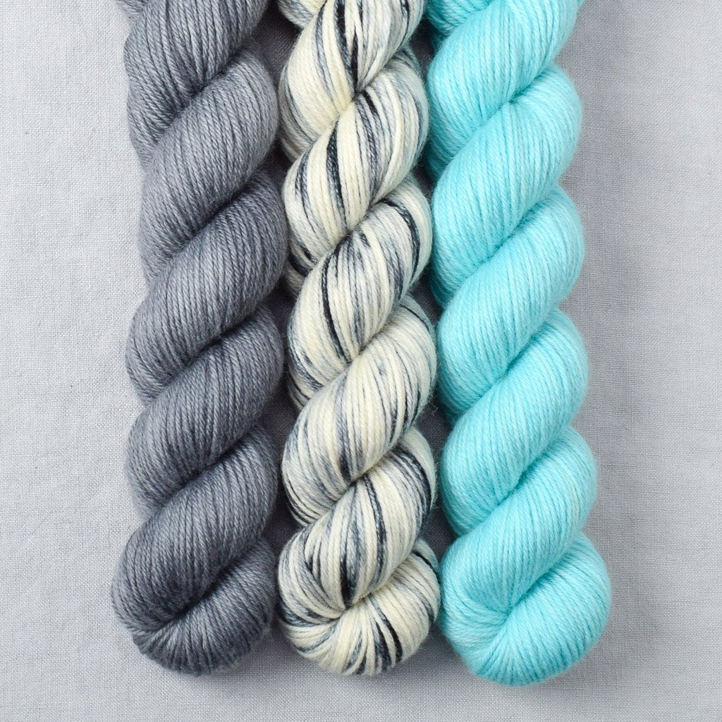 Ansel, Light Turquoise, Slate - Miss Babs Yowza Mini Trio