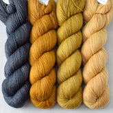 Antique Brass, Old Gold, Patina, Pewter - Miss Babs Caroline Quartet