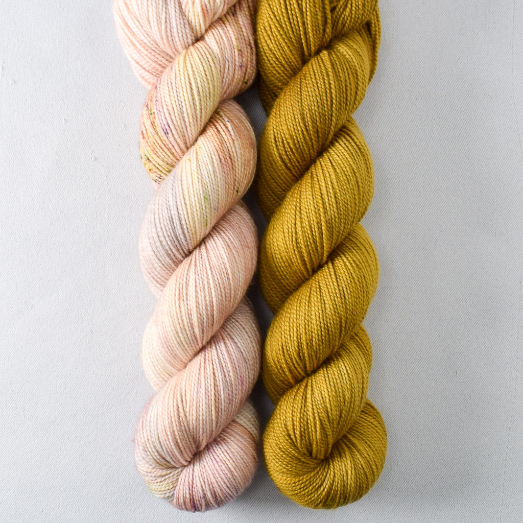 Antique Brass, Sparkling Sand - Miss Babs 2-Ply Duo