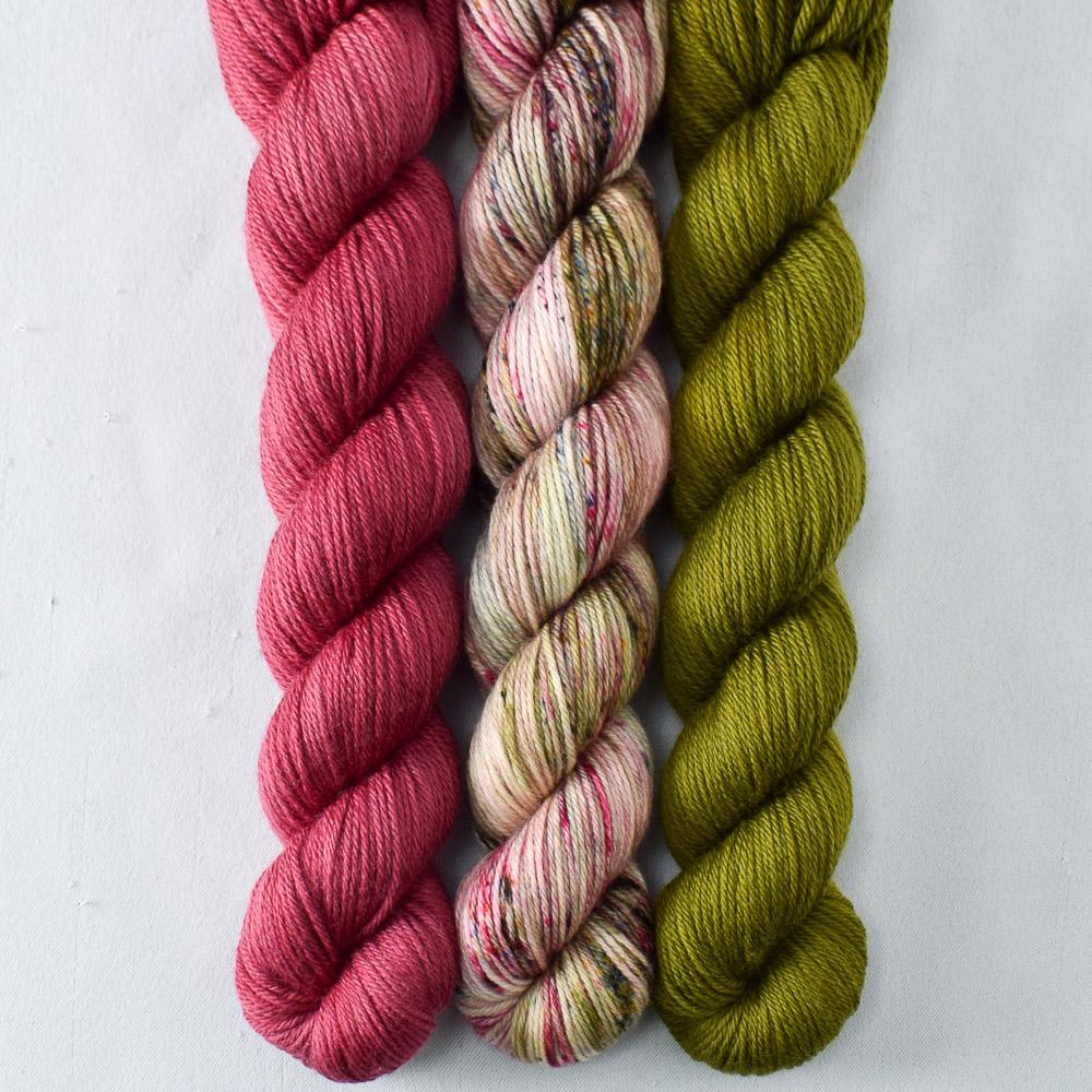 Apple Season, Cranberry, Moss - Miss Babs Yowza Mini Trio