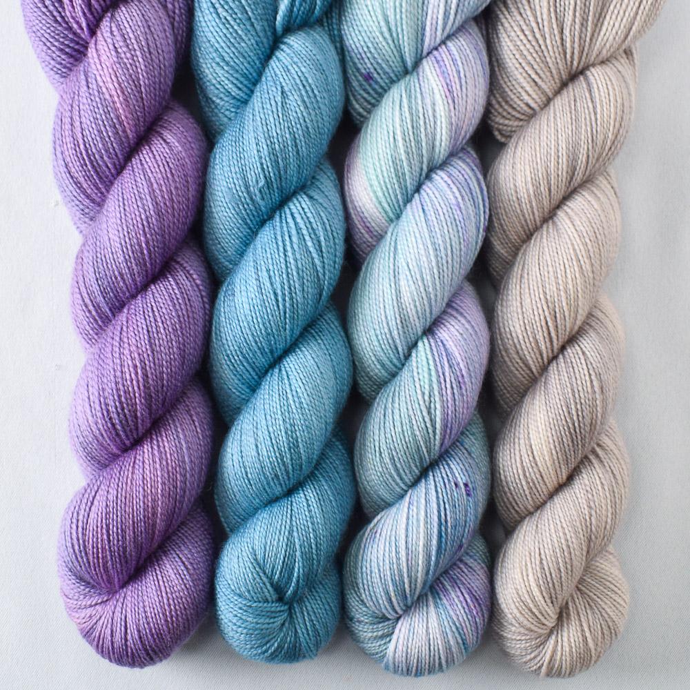 Atik, Lace Murex, Officer of the Paw, Purple Urchin - Yummy 2-Ply Quartet - Babette