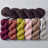 At the Barre Gradient Set and Cacao Yummy 2-Ply - Shawl Set