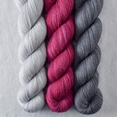 Aubergine, Catbird, Quicksilver - Miss Babs Yummy 2-Ply Trio