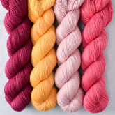 Aubergine, Coreopsis, Lotus, Sugar - Miss Babs Yummy 2-Ply Quartet
