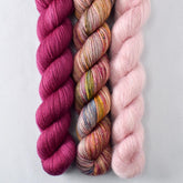 Aubergine, Spring Flowers, Sugar - Miss Babs Pillowy Cowl Set