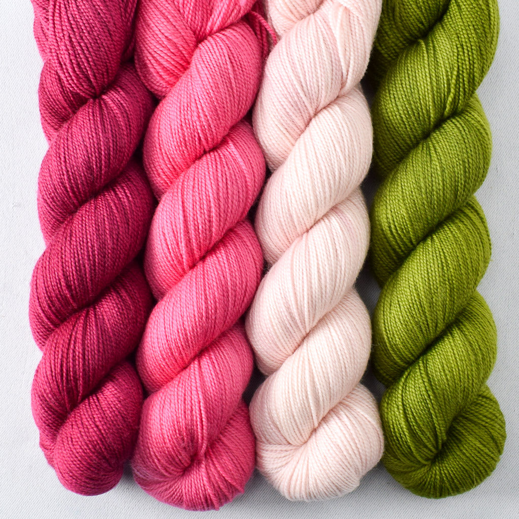 Aubusson, Sweet Pea, Sugar, Dragon Claw - Miss Babs Yummy 2-Ply Quartet