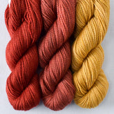 Backsplash Set: Filigree, Canyon Wren, Turkey Red - Miss Babs Toe Trio