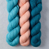 Sargasso, Banksia, Sea Teal - Miss Babs Yummy 2-Ply Trio