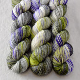 Banshee - Miss Babs Estrellita fingering weight superwash merino and Lurex yarn