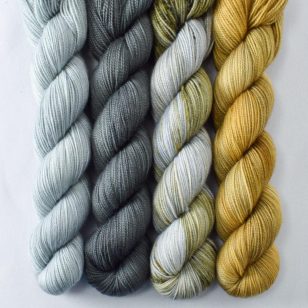 Barnacle, Fogbound, Mamaku, Migration - Miss Babs Yummy 2-Ply Quartet