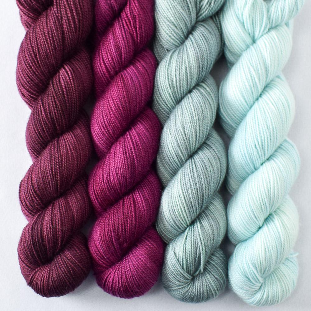Beach Chair, Bougainvillea, Cordovan, Oak Moss - Miss Babs Yummy 2-Ply Quartet
