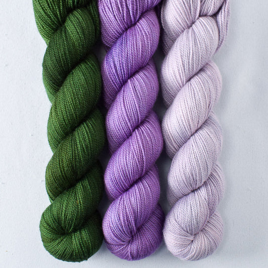 Beanstalk, Neige, Valiant Grapes - Miss Babs Yummy 2-Ply Trio