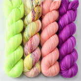 Beauty Awaits, Exuberance, Hijinx, Impatiens - Miss Babs Yummy 2-Ply Quartet