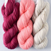 Berries, Leaves, and Vines Set: White Peppercorn, Rhodochrosite, Aubergine - Miss Babs Toe Trio