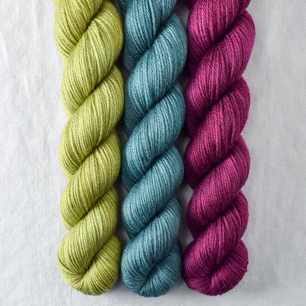 Beryl, Bougainvillea, Fiddlehead - Miss Babs Yowza Mini Trio