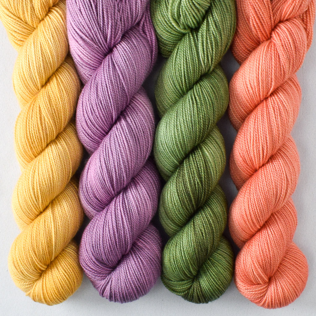 Billy Button, Bullfinch, Lepidolite, Snail - Miss Babs Yummy 2-Ply Quartet