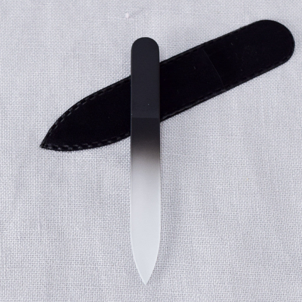 Glass Nail File - Black