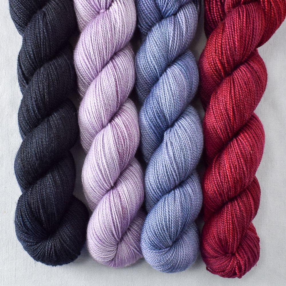 Blackbird, Blue Mussel, Naslud, Passion - Miss Babs Yummy 2-Ply Quartet