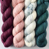 Blackwatch, Plum, Right as Rain, Sharing - Miss Babs Yummy 2-Ply Quartet