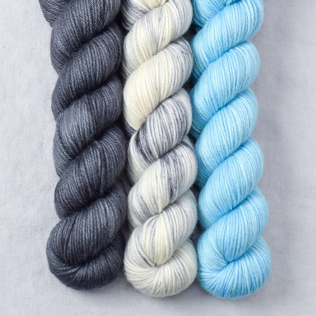 Blarney Stone, Chirp, Pewter - Miss Babs Yowza Mini Trio