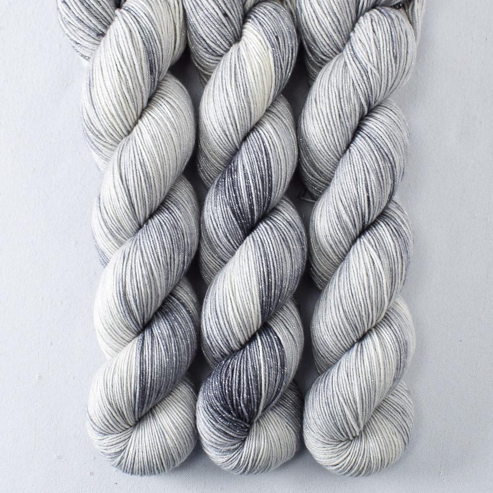 Blarney Stone - Miss Babs Estrellita fingering weight superwash merino and Lurex yarn