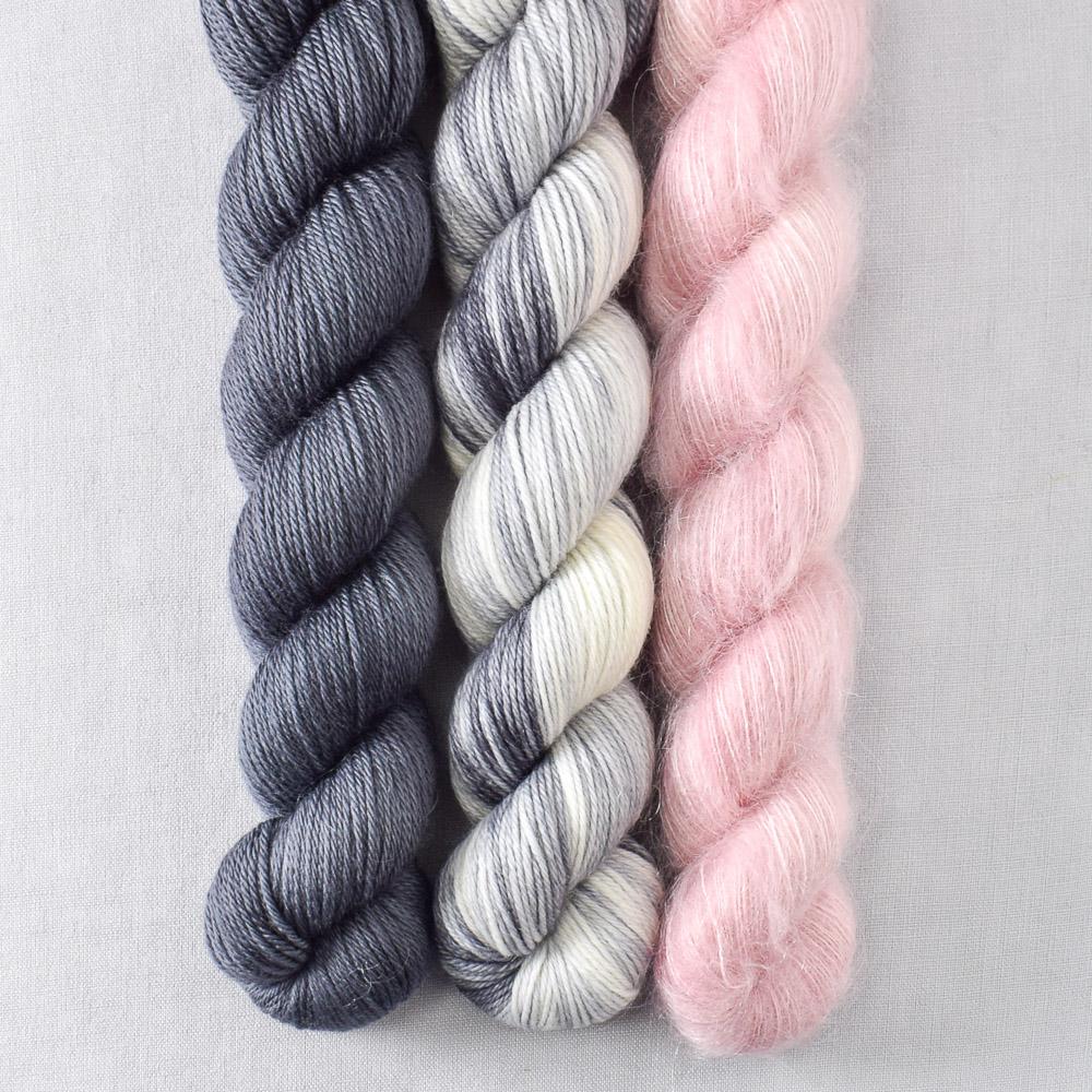 Blarney Stone, Pewter, Sugar - Miss Babs Pillowy Cowl Set