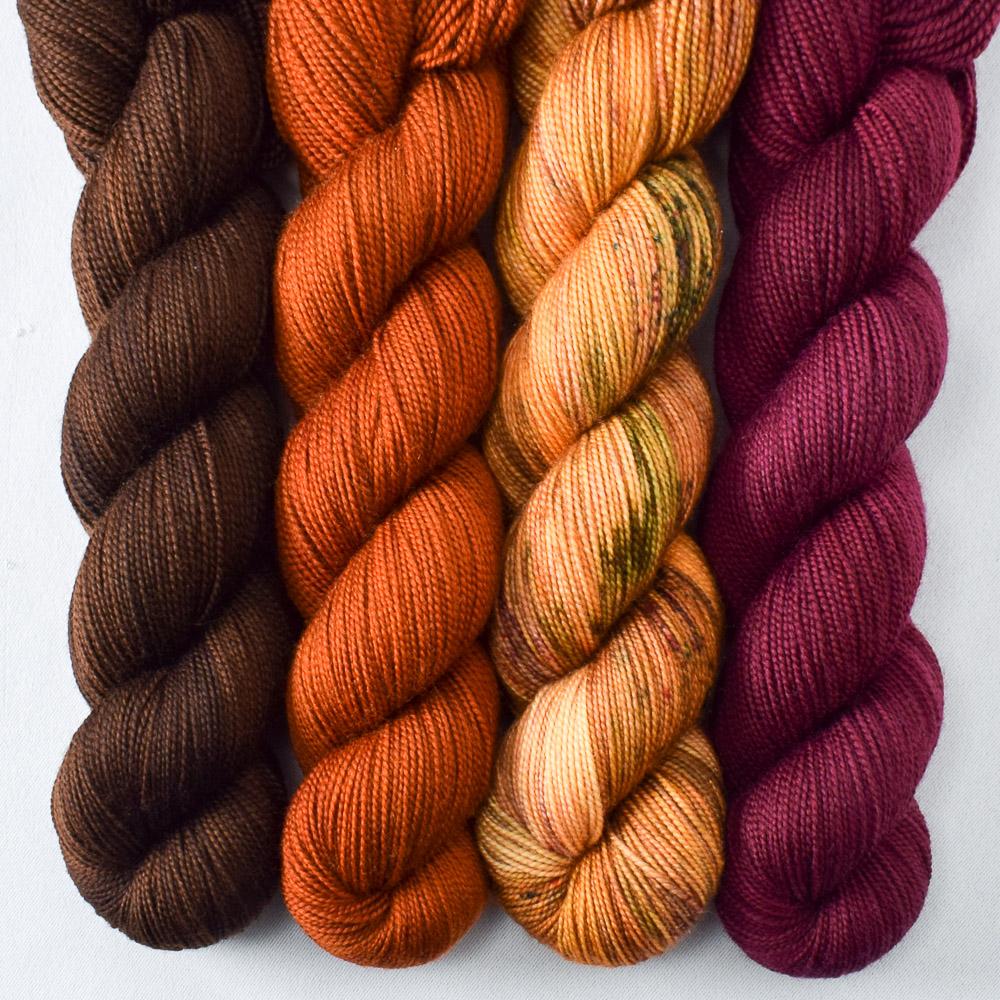 Bloodstone, Cygnus, Dark Chocolate, Foxy - Miss Babs Yummy 2-Ply Quartet