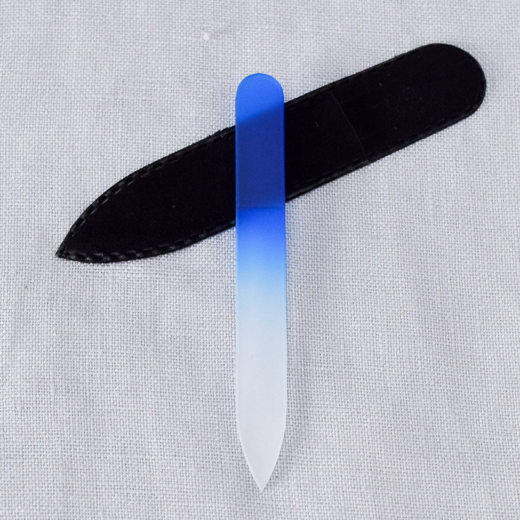 Glass Nail File - Blue