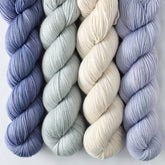 Blue Mussel, Fogbound, Hydrangea, Plover - Miss Babs Yummy 2-Ply Quartet