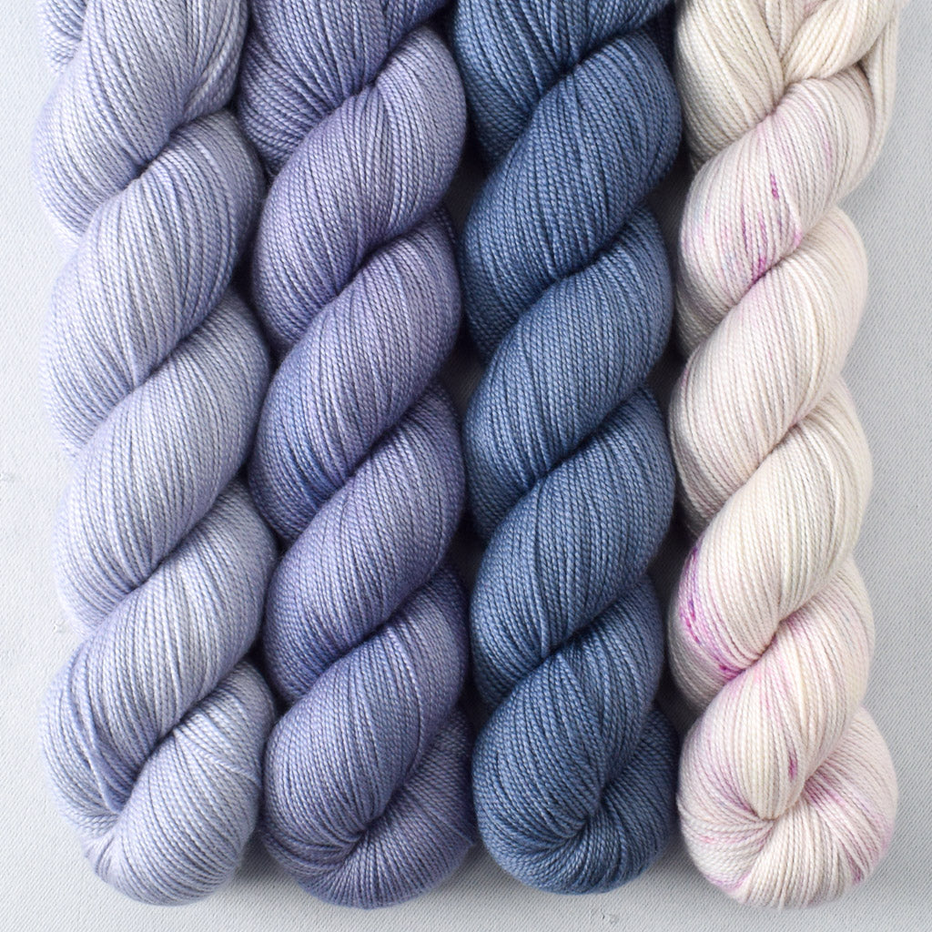 Blue Mussel, Hydrangea, Posey, Stowaway - Miss Babs Avon Quartet
